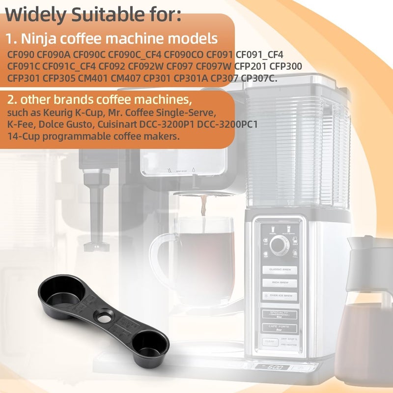 XCWT Smart Coffee Scoop Spoon for Ninja - CF090 CF091 CF092 CF097 Cuisinart Mr. Coffee Keurig K-Cup Coffee Bar Maker - Double Sided Measuring Scoop Spoon - Perfectly Measured Coffee Every Time - Image 3